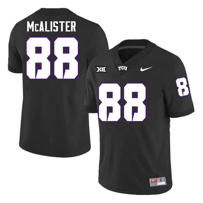 #88 Eric McAlister TCU Jersey,Texas Christian University Horned Frogs Football Jersey-Black